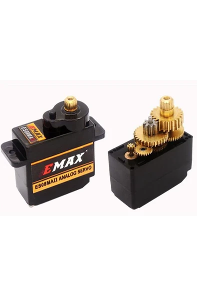 ROBİZ Emax Es08ma Iı 12gr Analog Servo Motor Mini Metal Dişli 1.8kgcm Tork Rc Uçak Drone Robot - 2
