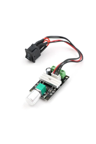 ROBİZ 6v -28v 3a Dc Motor Sürücü Hız Kontrol Devresi - Anahtarlı - Resim 5