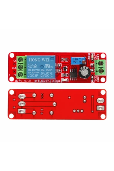 ROBİZ Dc 12v Ne555 Zaman Gecikmeli Röle Modülü? 0 / 10 Saniye Süre Ayarlanabilir 220v 10a Anahtar - Resim 3