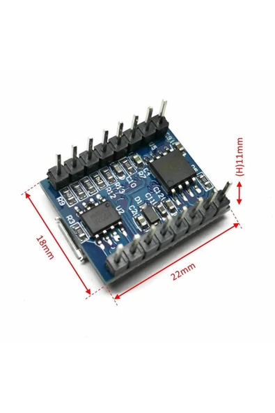 ROBİZ Jq6500 16mbit Mini Ses Mp3 Wmv Player Ses Müzik Çalma Kartı Micro Usb Uart Haberleşme 5 Tuşlu Kontrl - 8