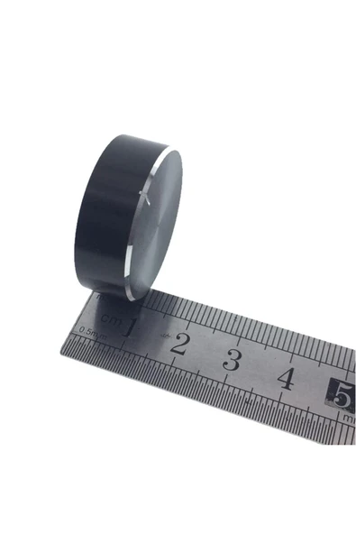 ROBİZ Alüminyum Pot Başlığı 30mm 6mm Tırtıklı Mil Siyah Metal Rotary Enkoder Potansiyometre Ses Kontrol - Resim 16