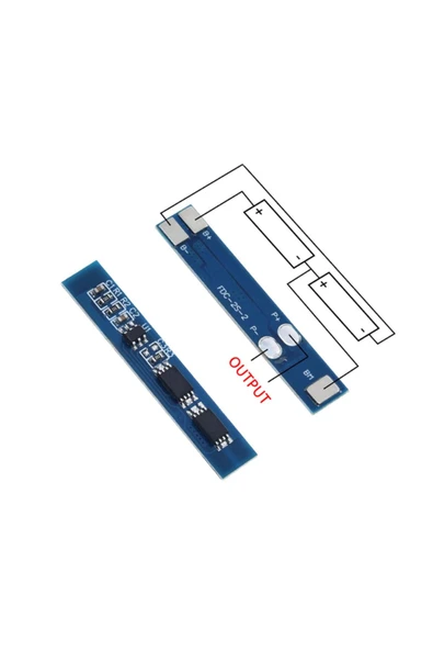 ROBİZ 2s 3a Bms 7.4v Lityum Li-ion Batarya Koruma Kartı 18650 Pil Lipo