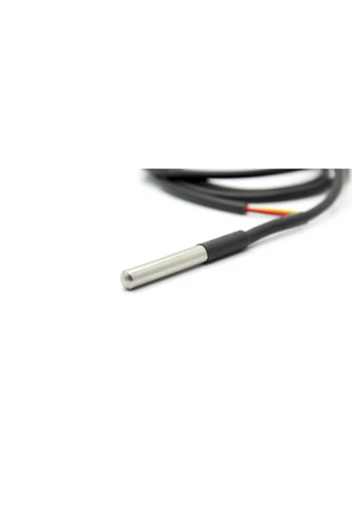 ROBİZ Kablolu Su Geçirmez Ds18b20 Ds1820 Sıcalık Isı Sensörü 1 Metre Arduino Yeni - Resim 3