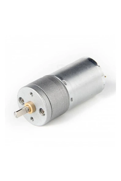ROBİZ 12v 100rpm Jga25-370 Redüktörlü Dc Motor Metal Dişli Yüksek Tork Kuvvet 25mm Robot Oyuncak - 3