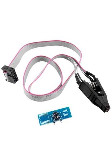 ROBİZ Soıc8 Sop8 To Dıp8 Test Klips Eprom Flash Bios Programlama Mandalı Spı Iıc - Resim 2