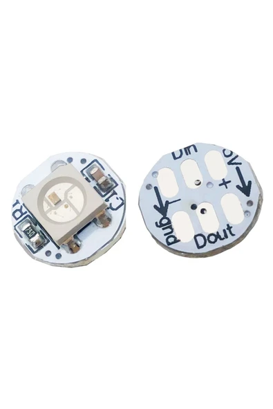 ROBİZ 1 Bit Neopixel Ws2812b 5050 Rgb Led Modül 5050 Adreslenebilir Rgb Lamba Kart Full Color - Resim 9