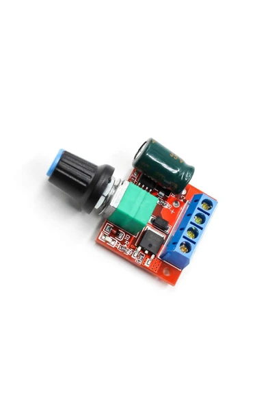 ROBİZ 5v / 35v 5a Mini Dc Motor Sürücü Hız Kontrol Devresi 0-100% Pot Kontrollü Pwm Dc Led Dimmer - 3