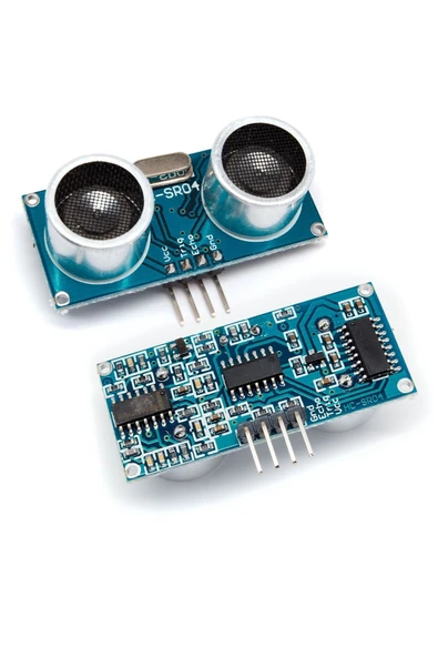 ROBİZ Hc-sr04 Ultrasonik Mesage Algılama Sensörü Mesafe Engel Uzaklık Algılama Ultrasonic Ses Sensörü - Resim 2