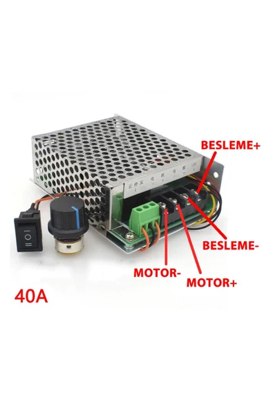 ROBİZ 40a 50v Dc Motor Hız Kontrol Devresi Ayarlanabilir Motor Sürücü