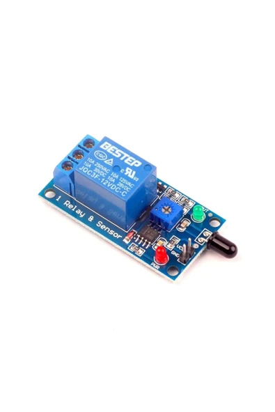 ROBİZ 12v Röleli Alev Ateş Algılama Sensör Modülü Yangın Alarmı 80cm - Resim 3