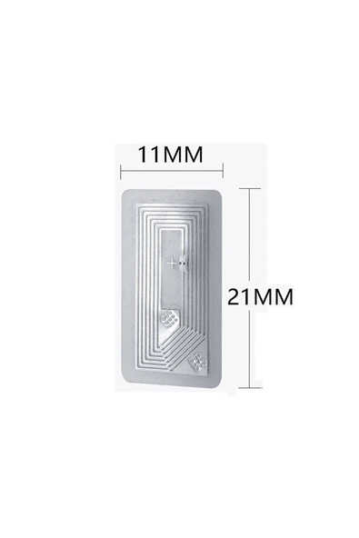 ROBİZ 13.56Mhz Ntag213 Nfc Rfid Etiket Transparan Manyetik Sticker Proximity Göstergeç 13.56 Mhz Kapı - Resim 2