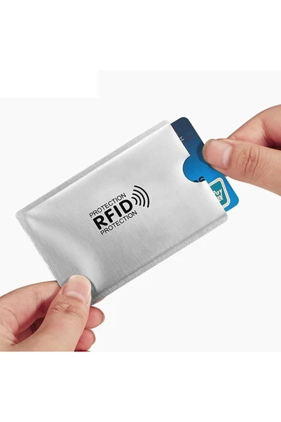 ROBİZ Temassız Kredi Banka Kimlik Kartı Koruyucu Kılıf Hırsızlık Önleyici Rfid Nfc 1 Adet - Resim 3