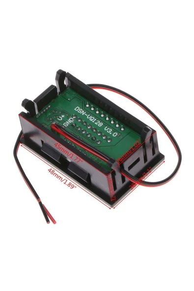 ROBİZ Akü Kapasite Göstergesi Voltmetreli Pil Batarya Akü 12V 24V 36V - Resim 8