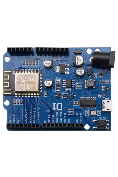 ROBİZ Arduino Wifi Shield Esp-12f Wifi Esp8266 Uno R3 Shield Wemos D1 Kablosuz Internet Haberleşme Iot - Resim 6