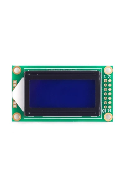 ROBİZ 0802a 2x8 Mavi Karakter Lcd Modül Display Ekran 5v Beyaz Arka Işık 8x2 8 X 2 Lcd Gösterge Menü - 3