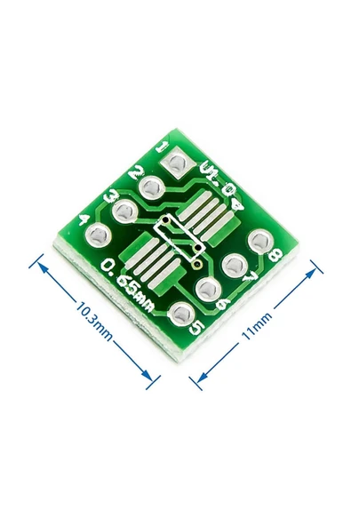 ROBİZ Ssop8 Sop8 Dıp8 Smd Çevirici Pcb Sop8 Ssop8 Tssop8 Ssop Tssop Msop Prototip Deney Kartı Fr4 ürün görseli