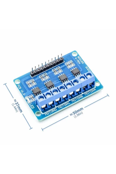 ROBİZ L9110 4 Kanal Dc Motor Sürücü Modül 2 Adet Step Motor 4 Dc Motor - Resim 4