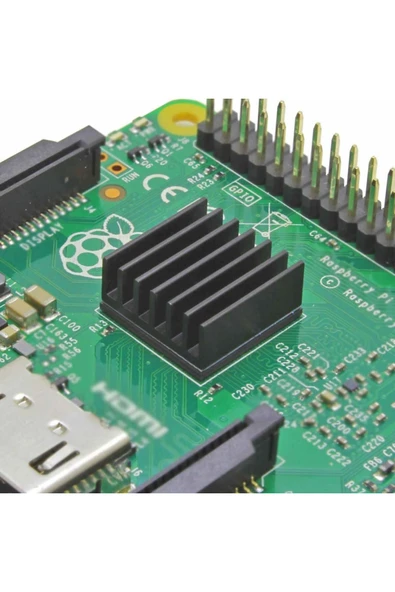 ROBİZ 14x14x6mm Aluminyum Soğutucu Siyah M3 Yapıştırma Etiketli Raspberry Xbox Chipset Ekran Kartı Ram - Resim 5