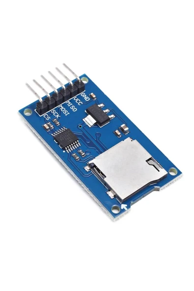 ROBİZ Micro Sd Kart Modülü Hafıza Kartı Tf Kart Microsd Bellek Memory Spı Okuyucu Mikro Sd 3.3v 5v - Resim 4