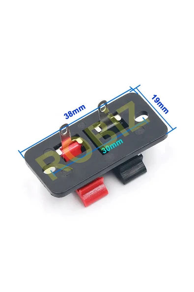 ROBİZ 2li Hoparlör Terminal Soketi Panel Montaj Tip Yaylı Speaker Ses Kablo Bağlantı Birleştirme Konnektör - Resim 8
