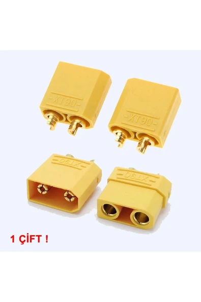 ROBİZ XT90 Konnektör Dişi Erkek Soket Çifti LiPo Pil Batarya Bağlantı - Resim 3