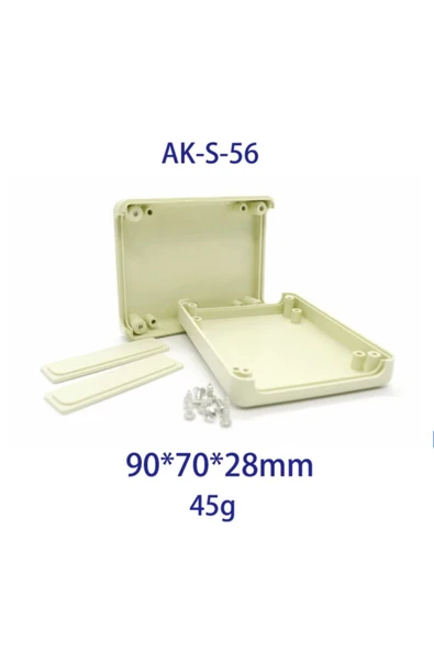 ROBİZ Ak-s-56 Beyaz Plastik Elektronik Proje Kutusu - Resim 4