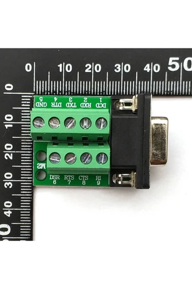ROBİZ Db9 To Dip Adaptör Dişi 9 Pin Rs232 Com Port Klemens Çevirici - Resim 16