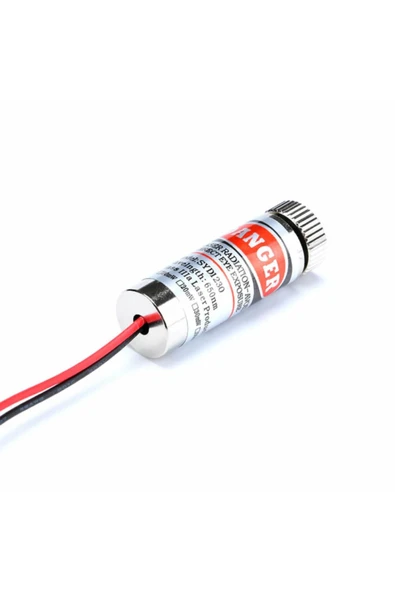 ROBİZ Nokta Lazer Modül Kırmızı 5mw 650nm Lens Odak Ayarı 12mm Çap - Resim 3