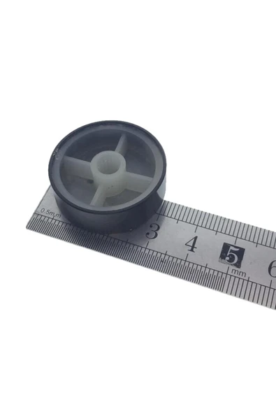 ROBİZ Alüminyum Pot Başlığı 30mm 6mm Tırtıklı Mil Siyah Metal Rotary Enkoder Potansiyometre Ses Kontrol - Resim 13