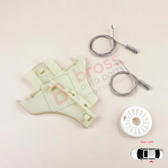 Ford Mondeo MK2 MK3 4/5 Kapı 1996-2007 1S71F27001B İçin Arka Sol Kapı Cam Kriko Tamir Seti