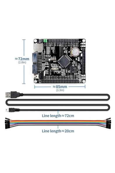 ROBİZ Stm32f407vet6 Devebox Geliştirme Kartı Nrf24l01 Microsd Miniusb 168 Mhz Cpu Arm Cortex-m4 Dsp Fpu
