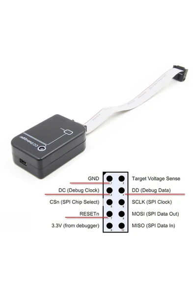 ROBİZ Cc-debugger Cn Programlayıcı 2.4ghz Bluetooth Zigbee Emulator Simulatör Kablosuz Data Yakalayıcı - Resim 2