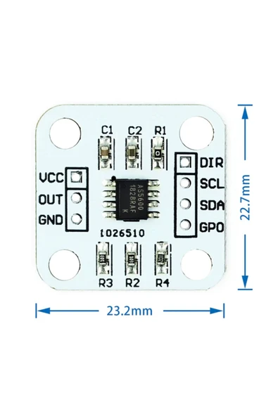 ROBİZ As5600 Manyetik Açı Sensörü Ölçüm Modülü 12 Bit Temassız Pozisyon - Resim 8