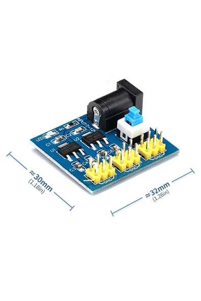 ROBİZ 5v 3.3v - 2 Çıkışlı Voltaj Düşürücü Güç Kaynağı Modülü Ams1117 - Resim 10