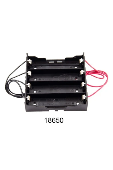 ROBİZ 18650 Pil Yuvası 4’lü Paralel 4 Adet 3.7v Paralel Lityum Lion Batarya Kutusu Mobil Güç Kaynağı - Resim 2