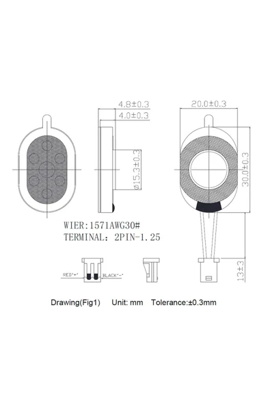 ROBİZ Adafruit 8 Ohm 1 Watt Hoparlör 4227 Mini Oval Hoparlör Speaker - 8