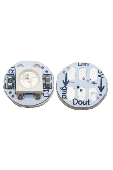 ROBİZ 1 Bit Neopixel Ws2812b 5050 Rgb Led Modül 5050 Adreslenebilir Rgb Lamba Kart Full Color - Resim 12