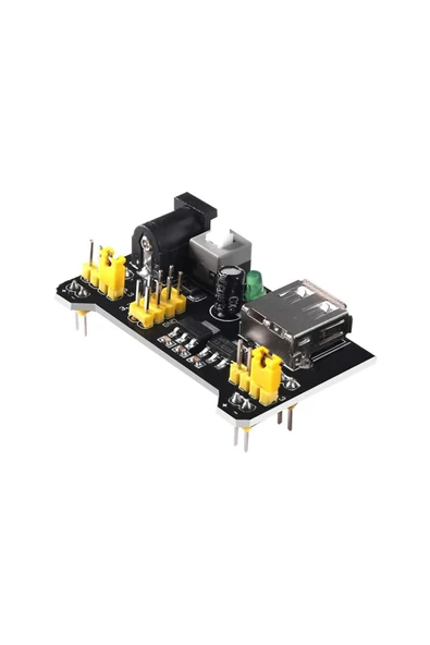 ROBİZ Breadboard 3.3v 5v Güç Kaynağı Modülü Usb Besleme 2 Çıkışlı Elektronik Prototip Devre Deney Test - Resim 4