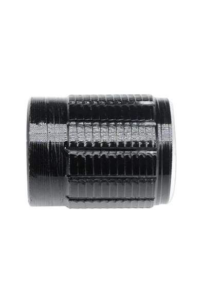 ROBİZ Alüminyum Pot Başlığı 6mm Tırtıklı Mil 6mm Siyah Metal Potansiyometre Rotary Enkoder Ses Voltaj - Resim 7