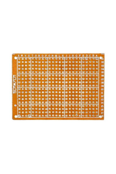 ROBİZ 5x7cm Pertinaks Pcb Proto 10x24 432 Adet Bakır Delik Prototip Deney Kartı 2.54mm Pertenaks - Resim 3