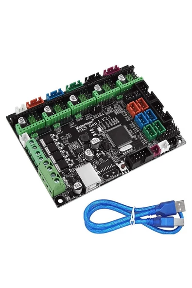 ROBİZ Makerbase Mks Gen L V2.1 3d Yazıcı Kontrol Kartı Lazer Cnc 5x Step Motor Sürücü Ramps A4988 Drv8825 - Resim 4
