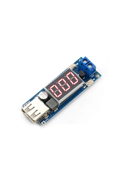 ROBİZ 40v To 5v 2a Voltaj Düşürücü Usb Çıkış Soketi Mobil Güç Kaynağı Power Modül Voltmetre Mp4 Araba Araç - Resim 9