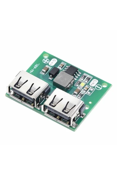 ROBİZ 6-24v To 5v 3a Dual Usb Çıkış Voltaj Düşürücü Hw-681 2x Usb Çıkış Şarj Taşınabilir Güç Kaynağı - Resim 10