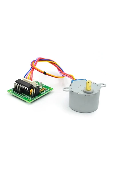 ROBİZ 12v 28byj48 Step Motor + Uln2003a Sürücü Kartı - Resim 12
