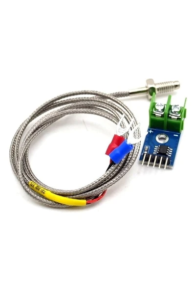 ROBİZ Max6675 Modül + K Tip Termokupl - Sıcaklık Isı Sensörü -20c +85c
