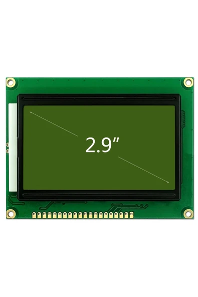 ROBİZ 2.9 Inch 12864b V2.0 Yeşil Glcd Modül Spi 5v 128x64 Pixel Grafik Lcd Display Ekran - Resim 2
