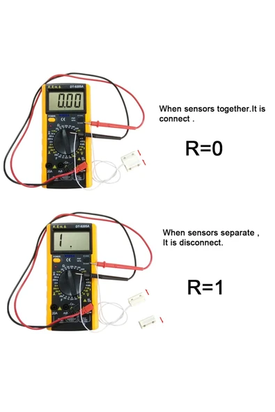 ROBİZ Mc-38 Manyetik Algılama Sensörü ( Nc ) Kablolu Mc38 Kapı Pencere Açık Kapalı Alarm - Resim 6