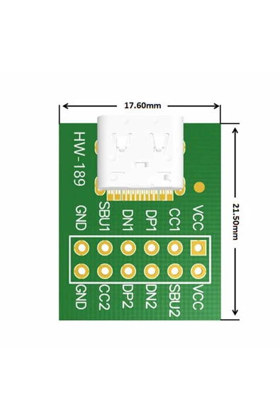 ROBİZ Usb Type C To Dip Pcb 12 Pin Adaptör Kart - Resim 6