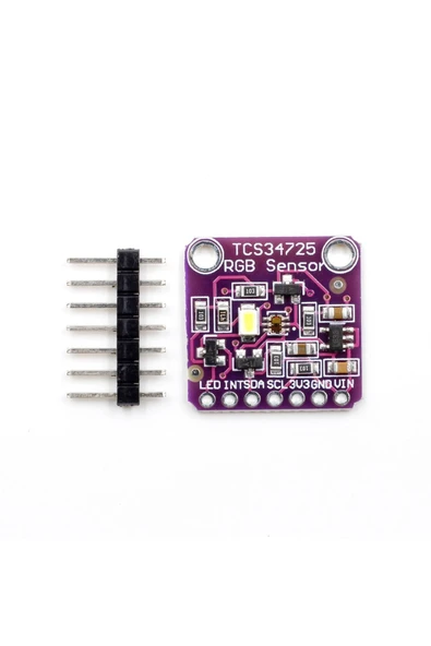 ROBİZ Tcs34725 Renk Sensör Modülü Tcs34725 Color Sensor Rgb Color Recognition Sensors Module - Resim 3