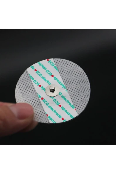 ROBİZ Ekg Ecg Elektrot Padi Nabız Kalp Ölçüm Sensör Padi Çıtçıtlı 50mm - Resim 4